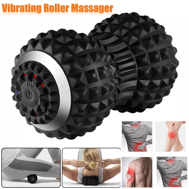 Vibrating Massager Roller 4 Speeds Electric Massage Muscle & Back Pain Recovery