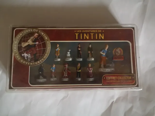 Coffret collector de 11 fèves en porcelaine Les aventures de Tintin en  porcelaine – Destination figurines