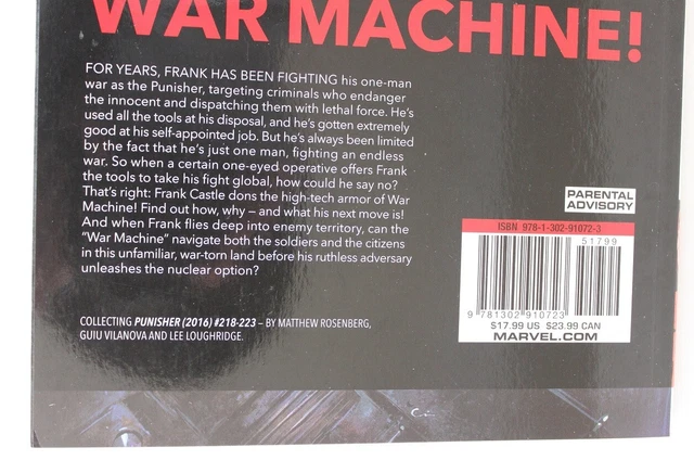 Marvel Punisher War Machine Vol 1 Tpb Trade Paperback Graphic Novel Gn Vf+++ Oop 3
