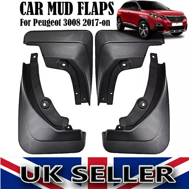 For Peugeot 3008 2017 2018 2019 OE Style Mud Flaps Splash Guards GT Mudflaps Set