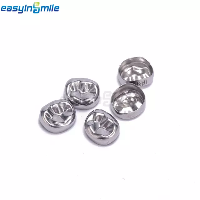 5Pcs Dental Primary Kids Crown temporary Stainless Performed Crowns EASYINSMILE 3