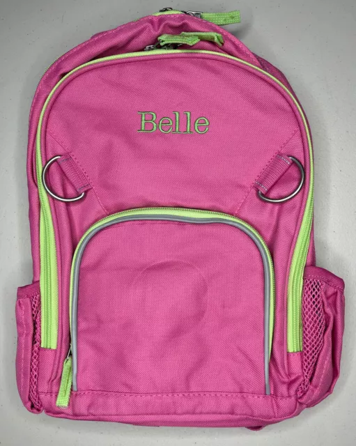 Pottery Barn Kids Fairfax Small Backpack *Belle* Pink Green School Bag Girls