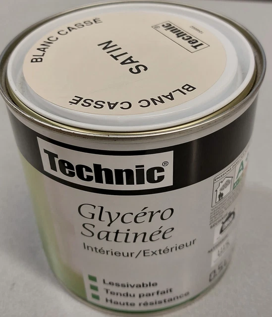 Vernice Acrilico Satinato Bianco Sporco Interno di Fuori Technic 0.5l