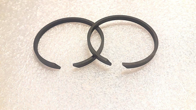 2 Segments Vintage AB France 51x2.5mm Coupe Oblique Pour Motos Anciennes (Old Stock)