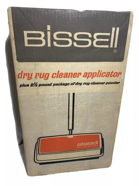 Bissell Dry Rug Cleaner Applicator Model 1050 NEW in unopened box! Vintage 1969 2