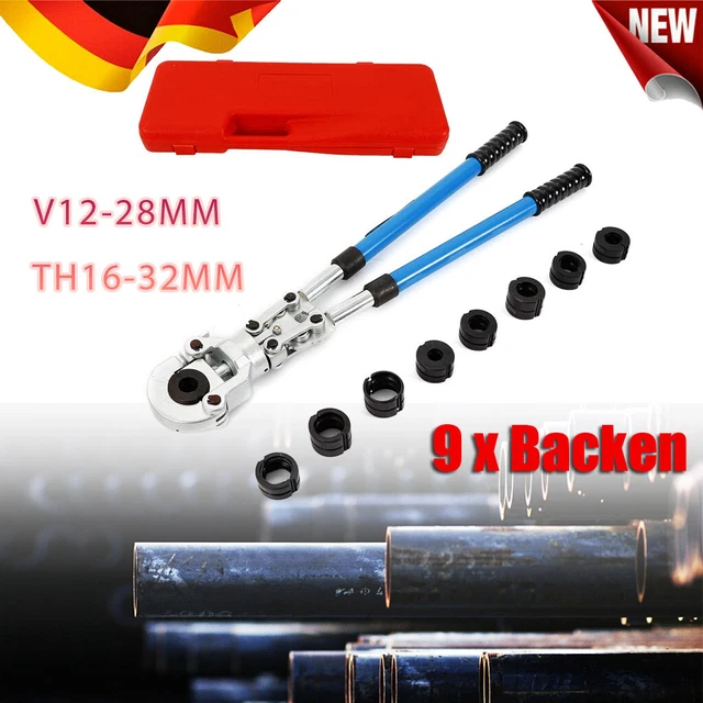 Professionelle Presszange Für Kupferrohr & Verbundrohr - Komplettset Mit Matrizen