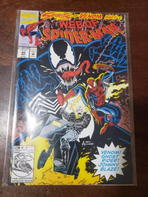 Web Of Spider-Man #95 (1992) - Ghost Rider - Very High Grade