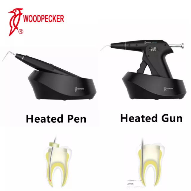 Woodpecker DBA Dental Obturation System Root Canal Gutta Percha Gun & Heated Pen