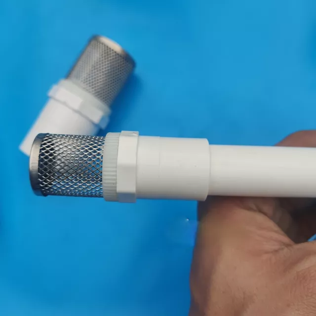 1pcs Aquarium Inflow Inlet Mesh Filter PVC Well Water Pipe Intake Strainer Tool