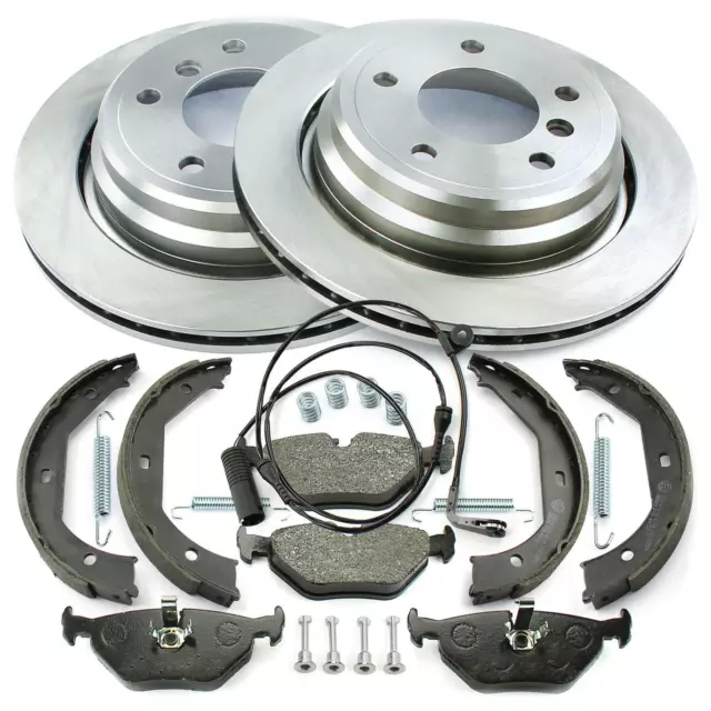 Bremsen Set Satz hinten komplett für BMW 5 5er Touring E39 520 - 540 i d tds 2