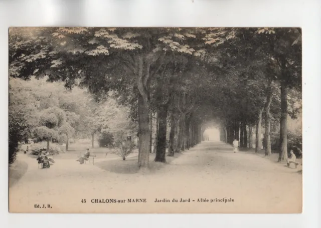 CHALONS SUR MARNE - Jardin du Jard - Allée principale (B867)