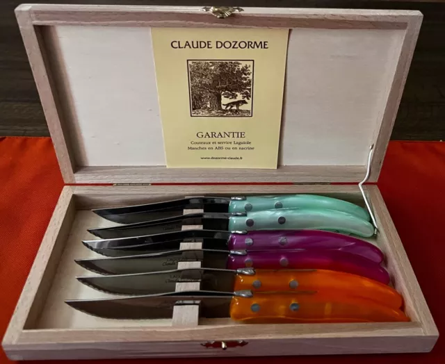 Couteau à fromage Laguiole Claude Dozorme Berlingot manche nacrine