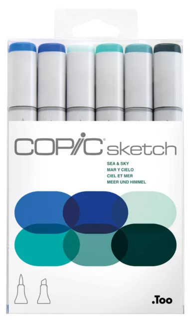 COPIC Marker sketch 6er Set "Sea & Sky"