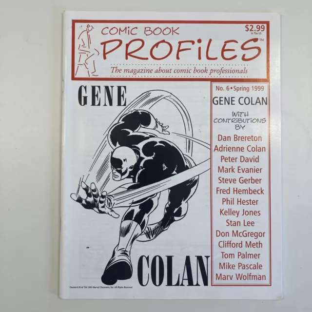 Comic Book Profiles No. 6 (Spring 1999) Featuring Gene Colan - Stan Lee, Marvel