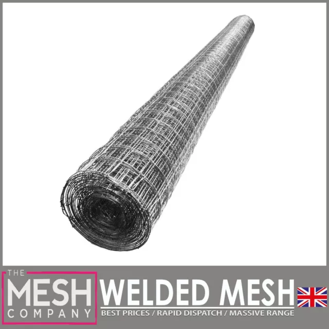 25mm Galvanised Welded Wire Chicken Rabbit Mesh 1" x 1" 19G 5 Metre x 1200mm