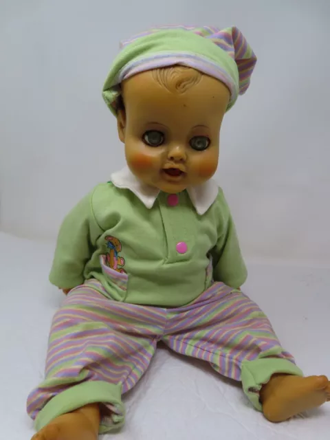 1998 Drink & Wet Baby Doll Posable Molded Hair 19" ZAPF Creations Viacom Toy