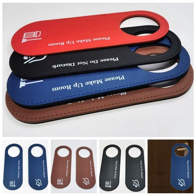 DOUBLE SIDED DOOR Sign Please Do Not Disturb Door Hanger Cleaning Label ...