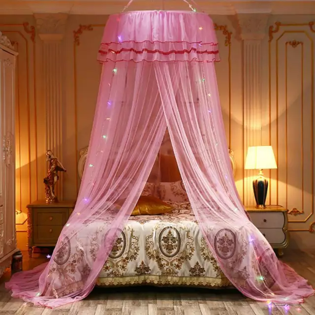 Girls Bed Curtain Dome Double Single Queen Canopy Stopping Mosquito Net