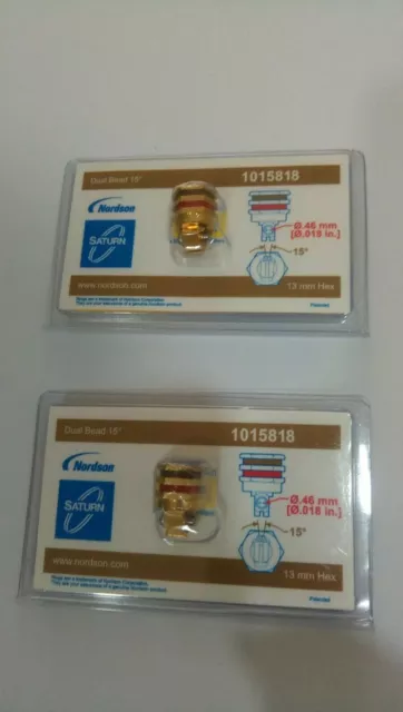 🔴🔴NORDSON 1015818  doppio ugello 0,46mm 15° nuovo