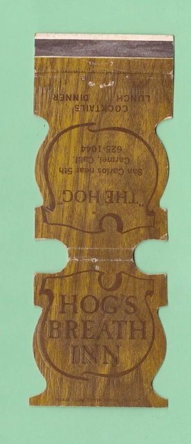 Matchbook Cover Hog's Breath Inn San Carlos California