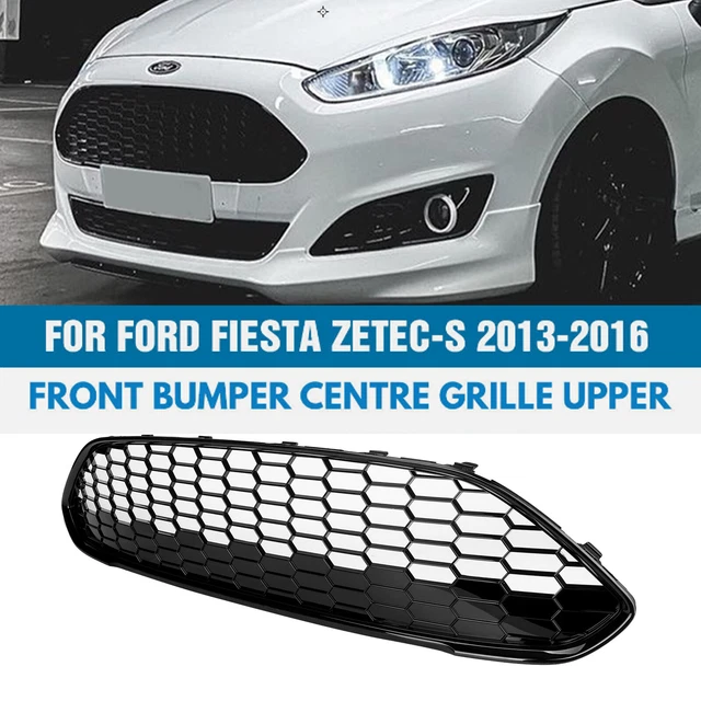 FOR FORD FIESTA Mk7 201317 Front Bumper Grille Black Zetec S