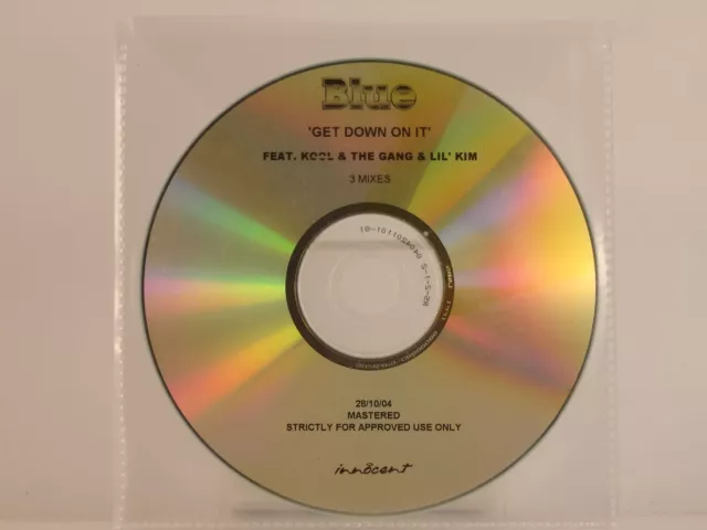BLUE FT KOOL & THE GANG & LIL KIM GET DOWN ON IT (H1) 1 Track Promo CD Single Pl