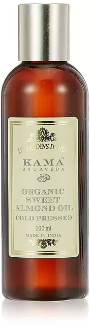 Kama Ayurveda Bio-Süßmandelöl kaltgepresst 100 ml, 100 % Bio-Massage