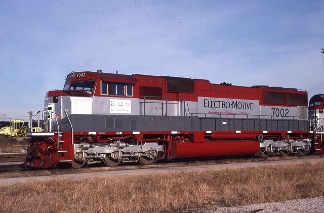 Electro Motive Division SD70M # 7002 demo @ Kansas City, MO 11/21/1993 Electro Motive Division SD70M # 7002 demo @ Kansas City, MO 11/21/1993