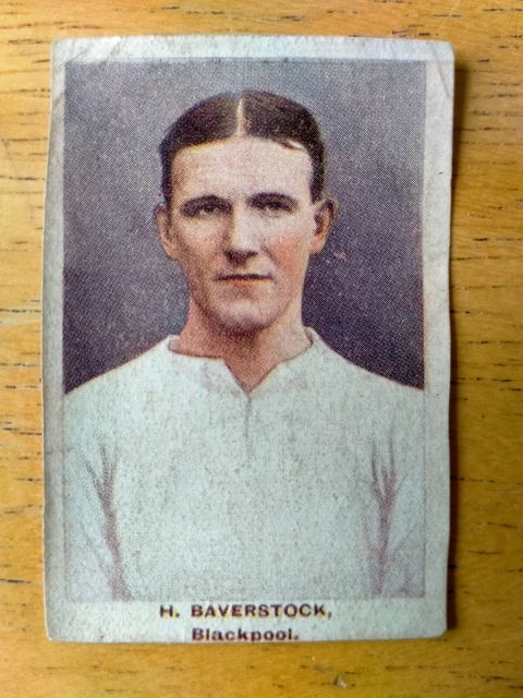 H. Baverstock Blackpool DC Thomson Adventure Famous Club Colours & Players 1923