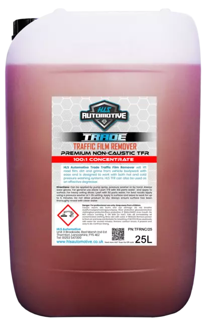 Traffic Film Remover TFR - Non Caustic Premium Quality - Deep Cleaning 100:1 25L