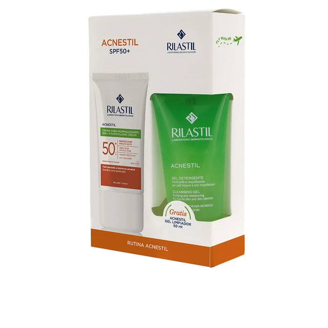 Solaires Rilastil unisex SUN SYSTEM ACNESTIL SPF50+ coffret 2 pz
