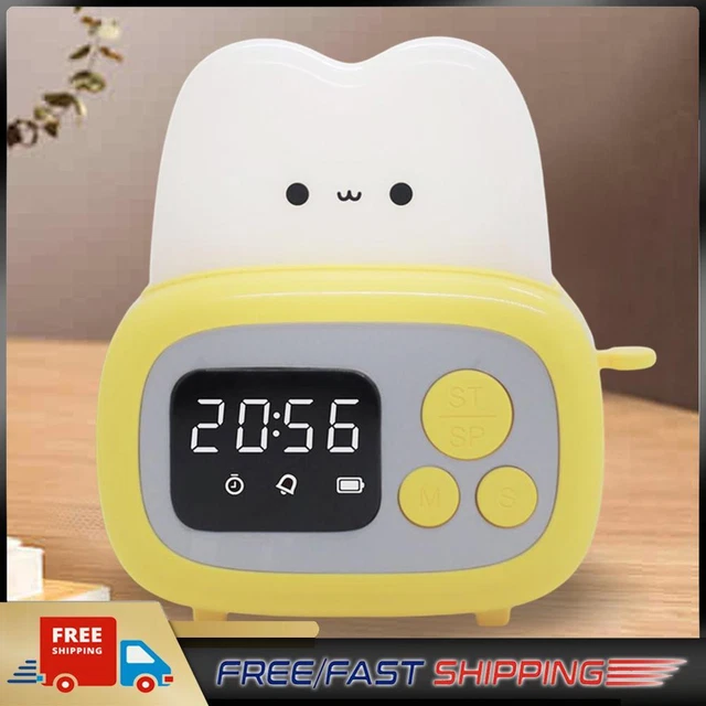 SMALL TIMER CLOCK Toaster Lamp Digital Timer Cute LED Night Light ...