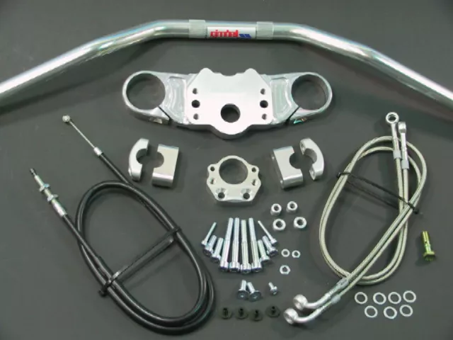 ABM Superbike Booster Lenker-Kit HONDA CBR 600 RR (PC40) | 07-12 | silber