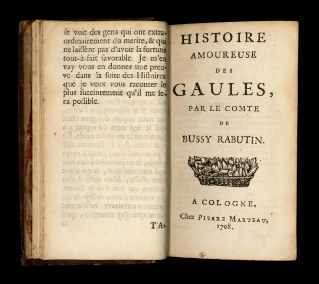 ❤️ Bussy Rabutin Histoire amoureuse des Gaules Dames illustres de France 1708 3