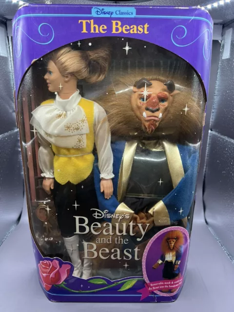 Vintage 1991 Disney Classics Beauty & The Beast ~The Beast Doll Mattel New Nib