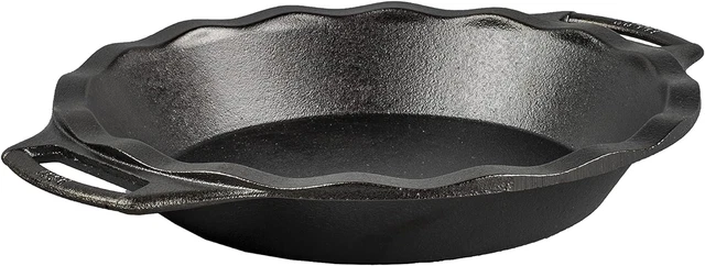 Cast Iron Pie Pan 9 Inch Edge-to-edge even heat