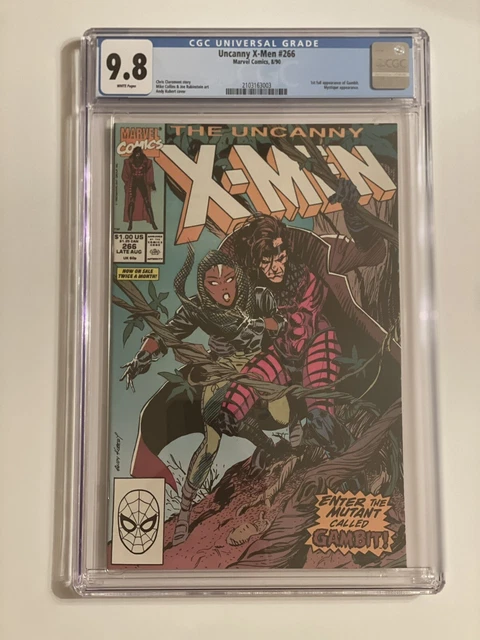 Uncanny X-Men #266 CGC 9.8 WHITE Pages 1st full appearance of Gambit