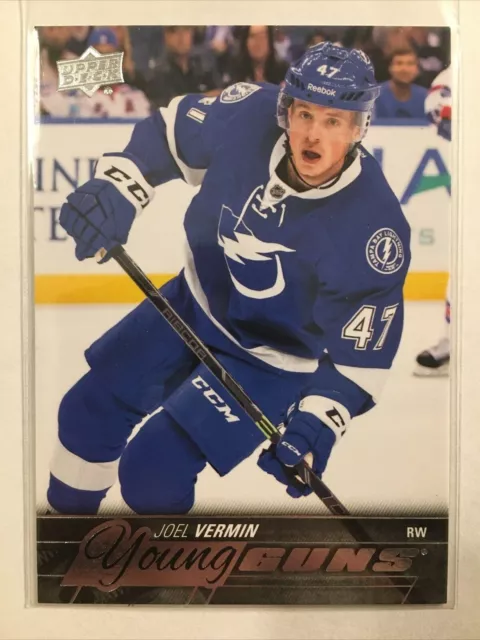 2015-16 Upper Deck Young Guns Rookie #483 Joel Vermin YG RC Tampa Bay Lightning