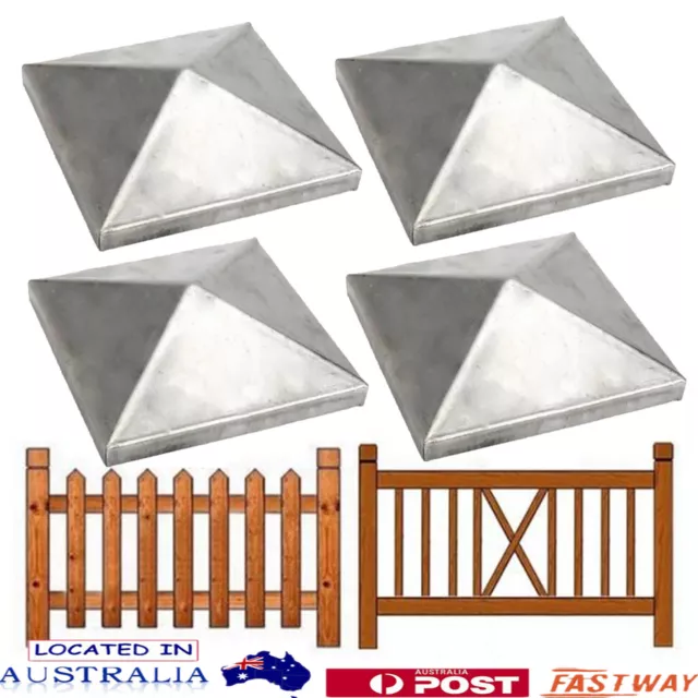 10pcs Pyramid Post Cap Fence Post Caps Protect Wooden Fence Poles Outdoor AU