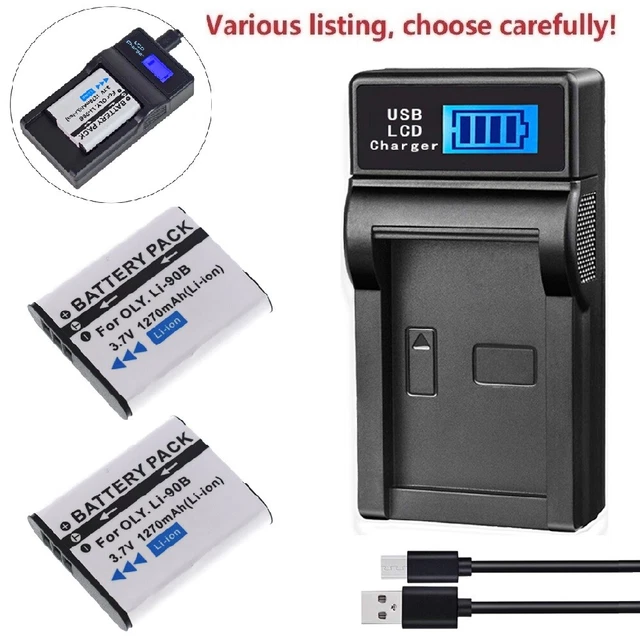 Battery or LCD Charger for Ricoh DB-110 DB110 Ricoh G900 GR IIIx Digital Camera