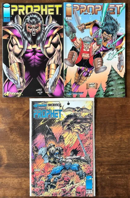 Image Comics Prophet #1-2 and 10 (Vol 1, 1993) Lot of 3