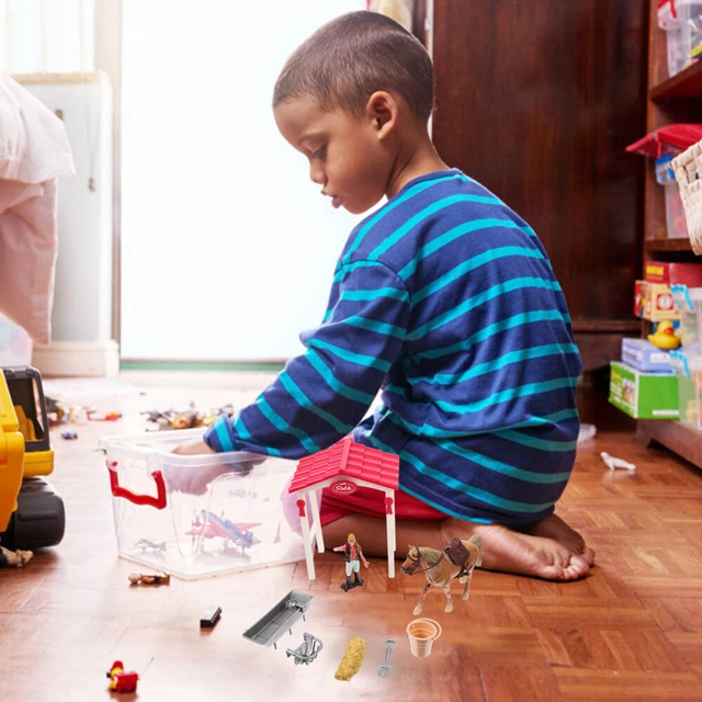 1 Set Schöne Kleine Dekorative Imitiert Pferd Stabile Für Spielen Decor Kinder 10