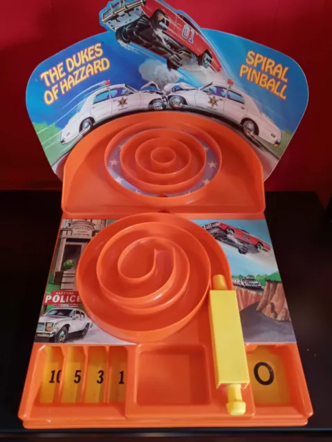 RARE VINTAGE DUKES Of Hazzard Spiral Pinball Super Action Illco Toys ...