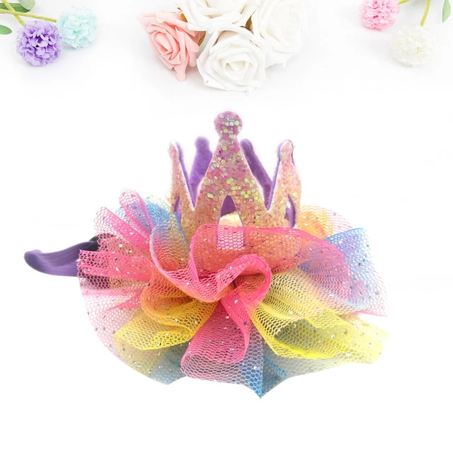 Dog Birthday Hat Dog Hair Clips Hair Barrette Headgear Cosmetic