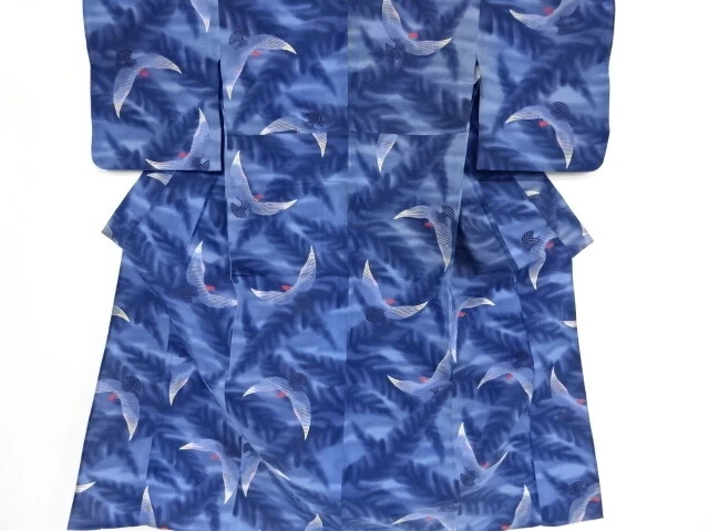 40569# Japanese Kimono / Antique Yukata / Birds