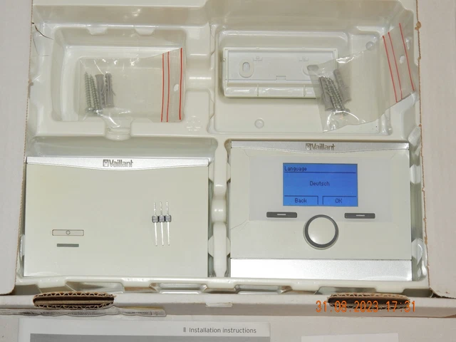 THERMOSTAT D'AMBIANCE SANS fil programmable Vaillant VRT 350 F avec