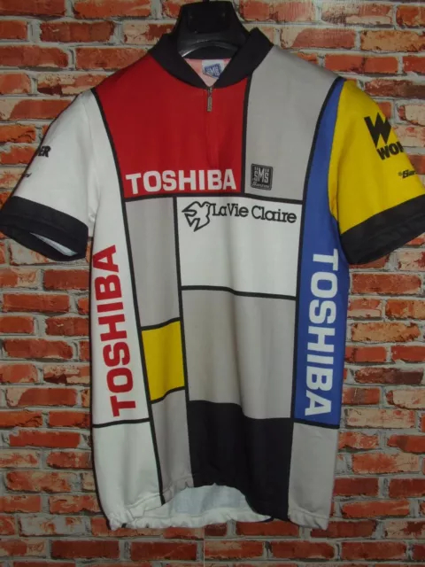 Toshiba La Voies Claire SANTINI Maillot de Vélo Haut Maillot Cyclisme Taille XXL