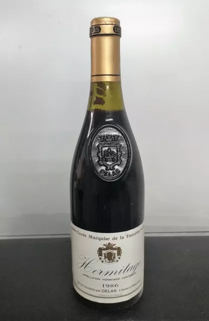  HERMITAGE ROUGE - cuvée Marquise de la Tourette- Cave DELAS -1986.