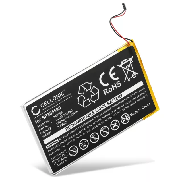 Ersatz Akku für Kobo SP305590 1500mAh