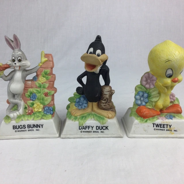 FIGURINE VINTAGE WARNER BROS BUG BUNNY DAFFY DUCK TWEETY En C ramique figurine-vintage-warner-bros-bug-bunny-daffy-duck-tweety-en-c-ramique